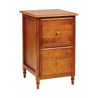 OSP Home Furnishings KH30 Knob Hill File Cabinet in Antique Cherry Finish